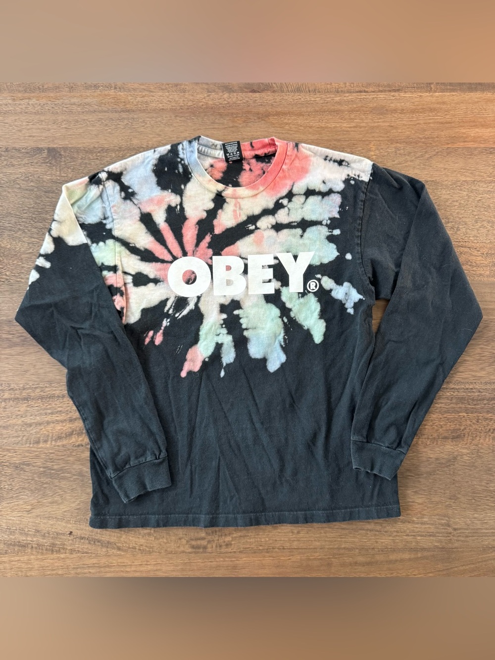 OBEY tie Dye Long Sleeve T-shirt